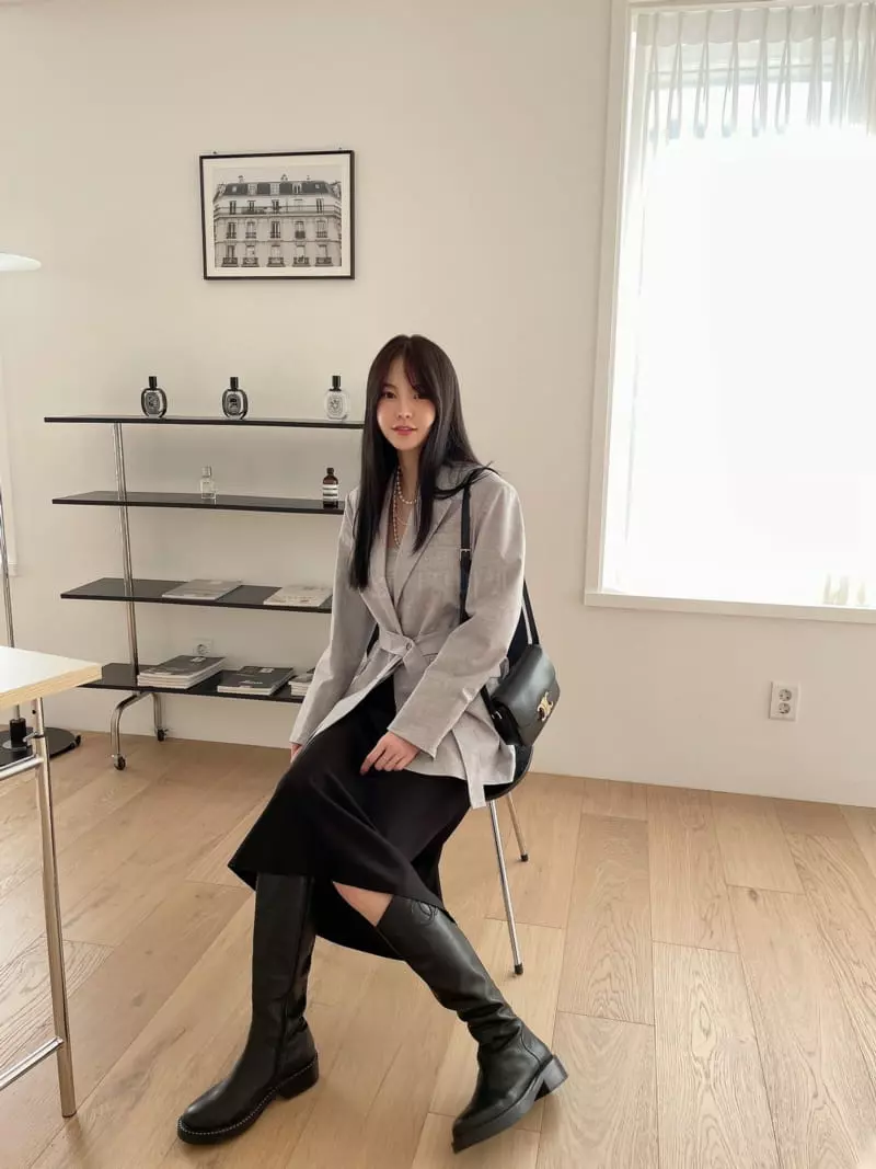 Levase - Korean Women Fashion - #womensfashion - Button Jacket