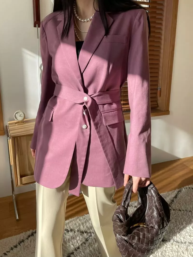 Levase - Korean Women Fashion - #womensfashion - Button Jacket - 3