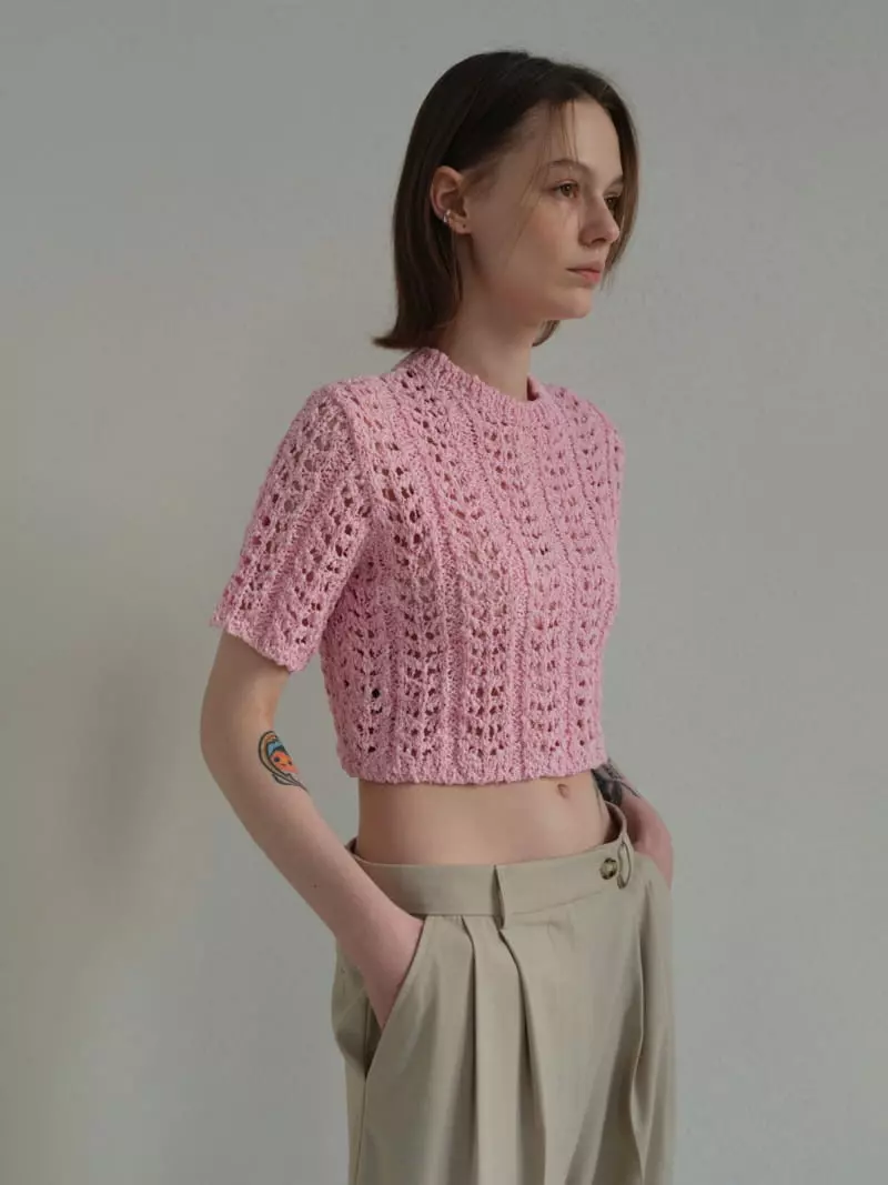 Libre-Cestlavie - Korean Women Fashion - #momslook - May Scotch Knit Tee
