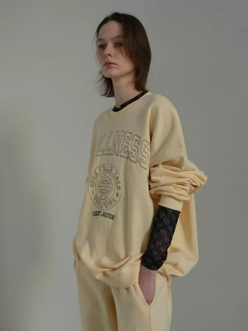 Libre-Cestlavie - Korean Women Fashion - #momslook - Wellness Sweatshirt