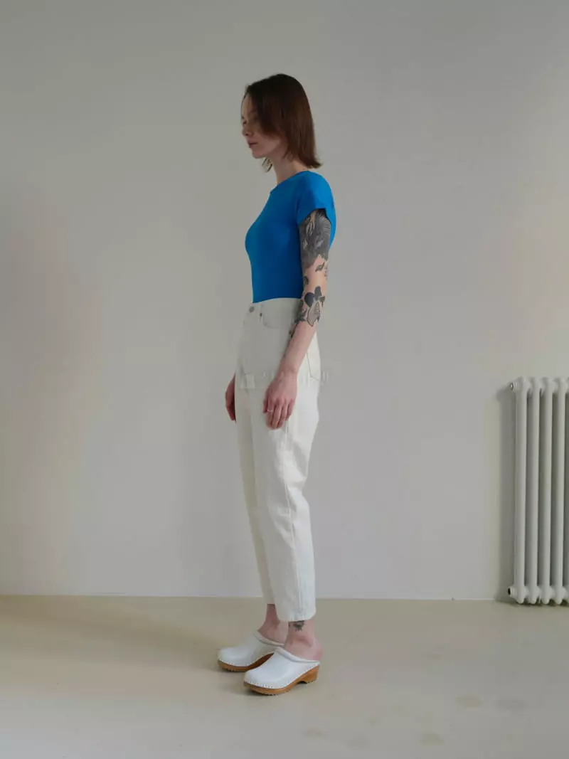 Libre-Cestlavie - Korean Women Fashion - #pursuepretty - 318 Off-White Jeans