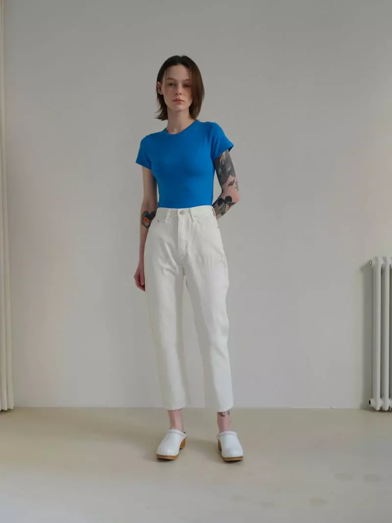 Libre-Cestlavie - Korean Women Fashion - #romanticstyle - 318 Off-White Jeans - 4