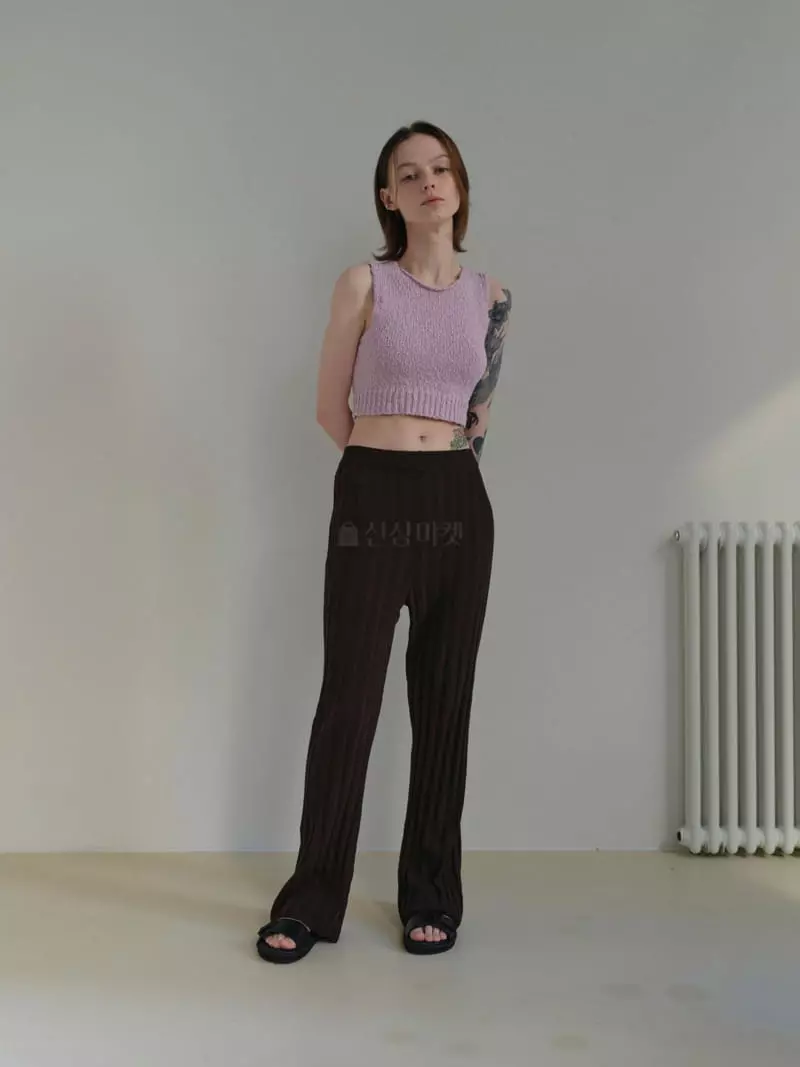 Libre-Cestlavie - Korean Women Fashion - #vintageinspired - Mila Crop Knit Tee - 3