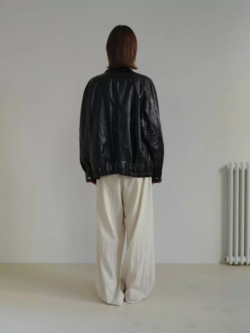 Libre-Cestlavie - Korean Women Fashion - #womensfashion - Rodin Leather Zip-up Jacket - 2