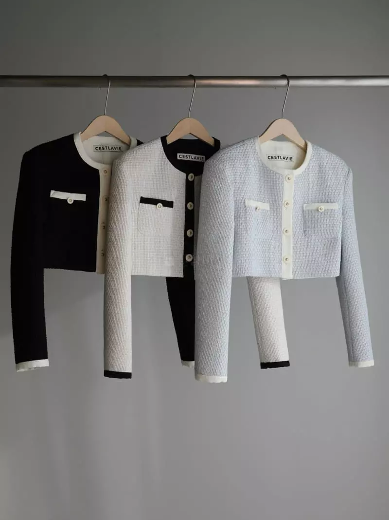 Libre-Cestlavie - Korean Women Fashion - #momslook - Elf Crop Jacket - 4