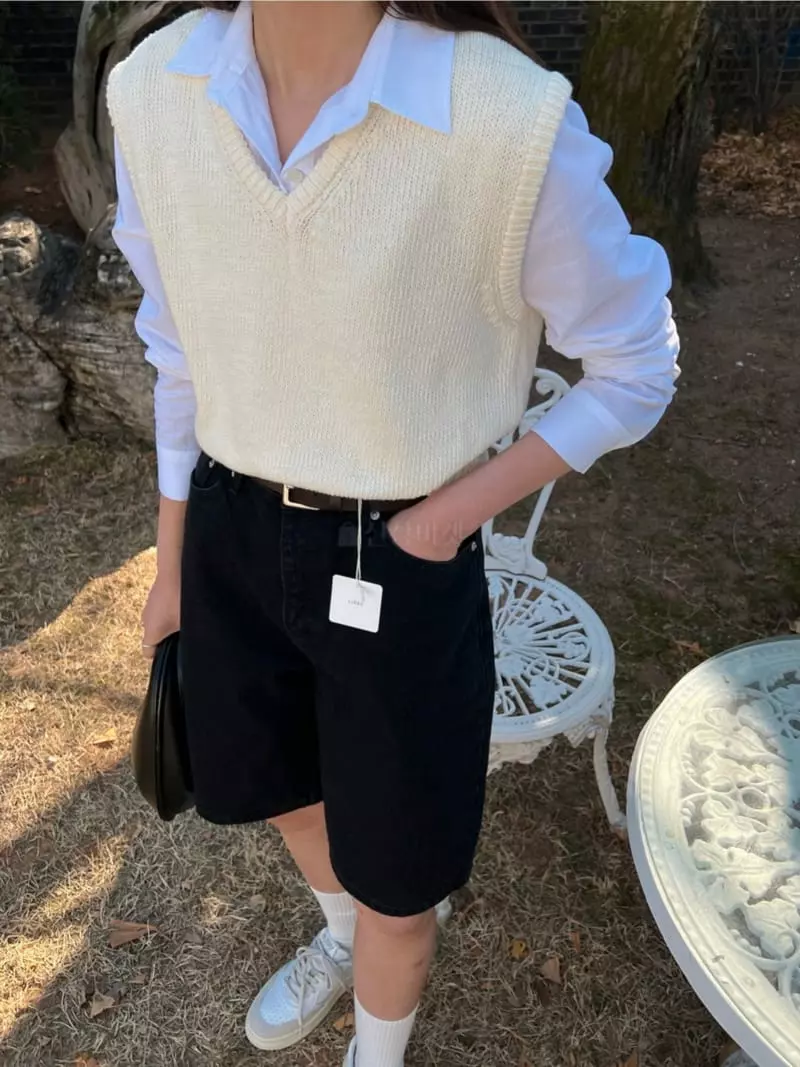 Libre - Korean Women Fashion - #momslook - Slab Knit Vest - 2