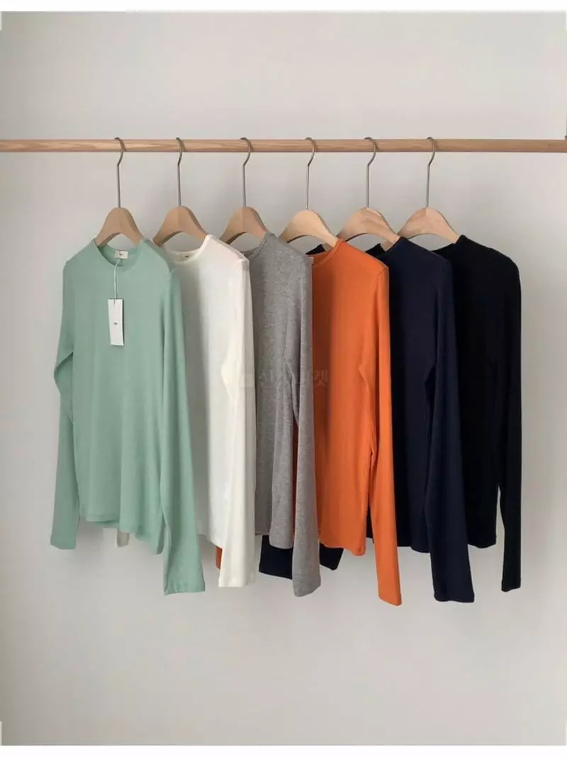 Libre - Korean Women Fashion - #momslook - Macaron Tee - 4
