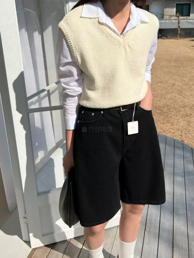 Libre - Korean Women Fashion - #womensfashion - Slab Knit Vest