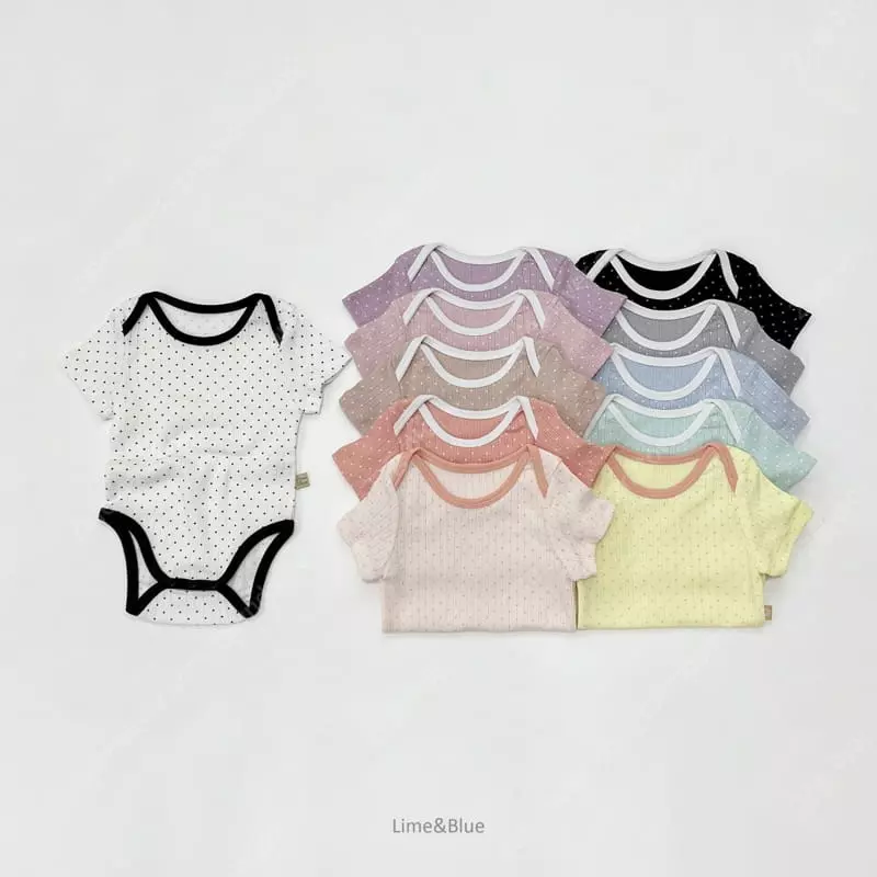 Lime & Blue - Korean Baby Fashion - #babyfashion - Apple Mint Bodysuit