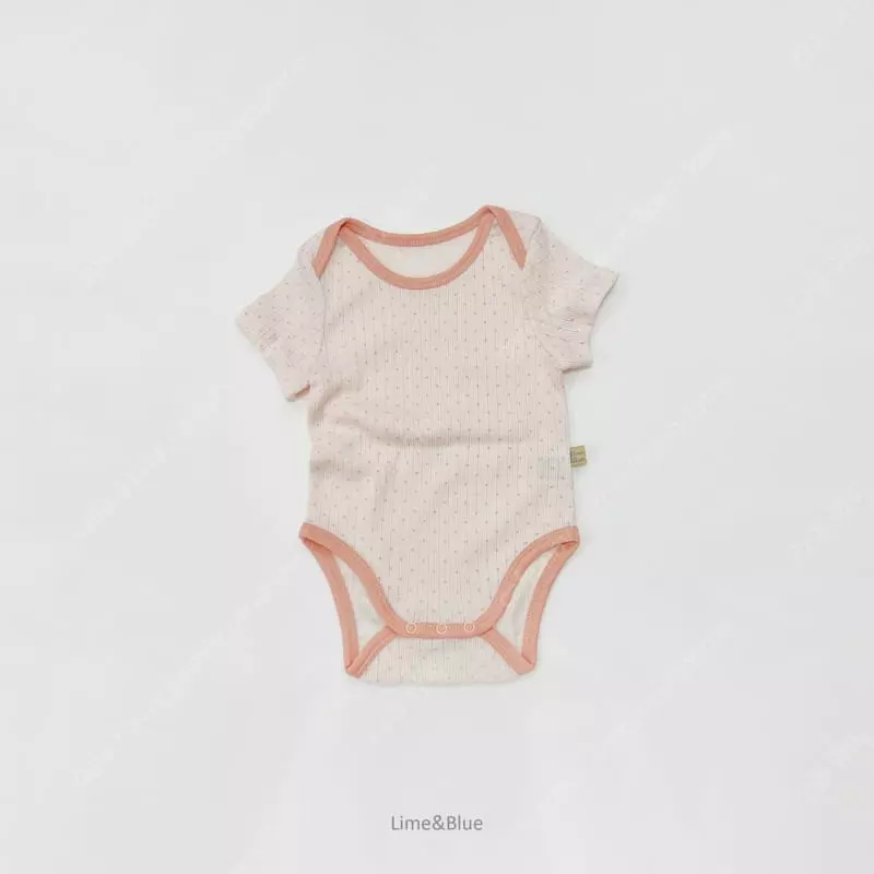 Lime & Blue - Korean Baby Fashion - #babyoninstagram - Apple Mint Bodysuit - 5