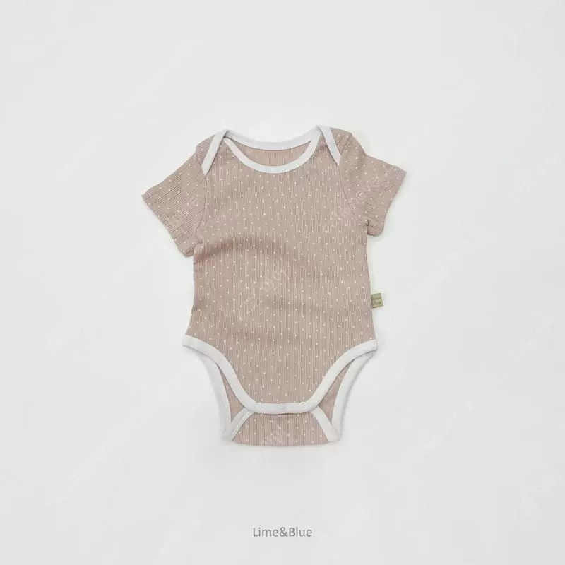 Lime & Blue - Korean Baby Fashion - #babyootd - Apple Mint Bodysuit - 6