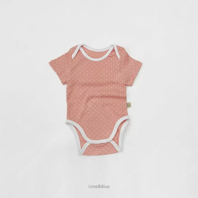 Lime & Blue - Korean Baby Fashion - #babyoutfit - Apple Mint Bodysuit - 7