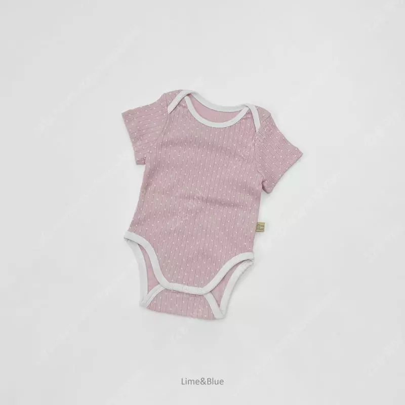Lime & Blue - Korean Baby Fashion - #babyoutfit - Apple Mint Bodysuit - 8