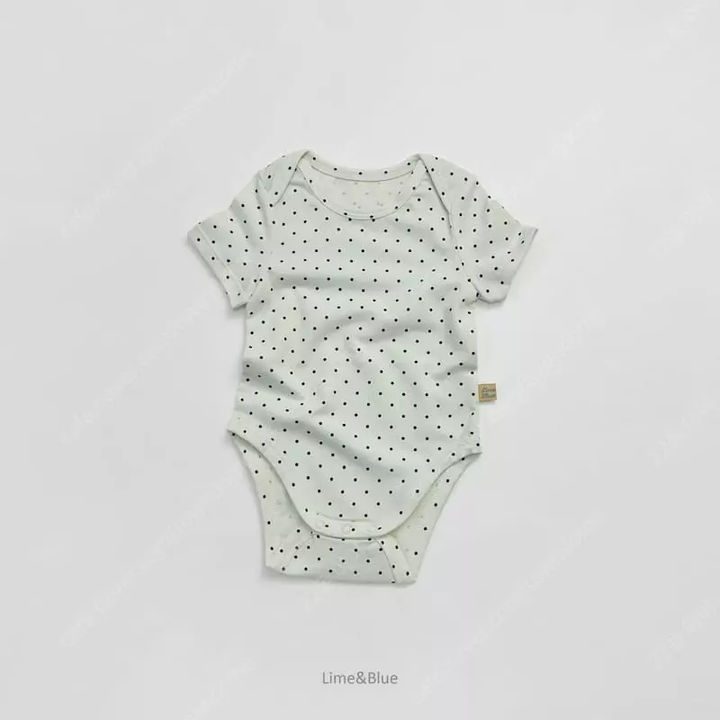 Lime & Blue - Korean Baby Fashion - #babyoutfit - Celeb Bodysuit - 6