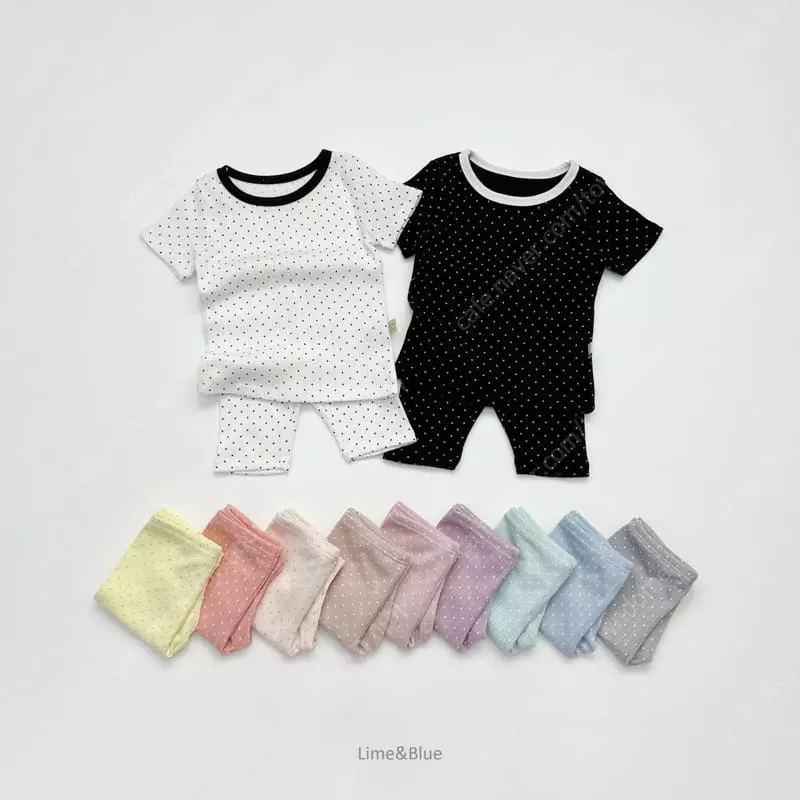 Lime & Blue - Korean Children Fashion - #Kfashion4kids - Apple Mint Pajama - 2