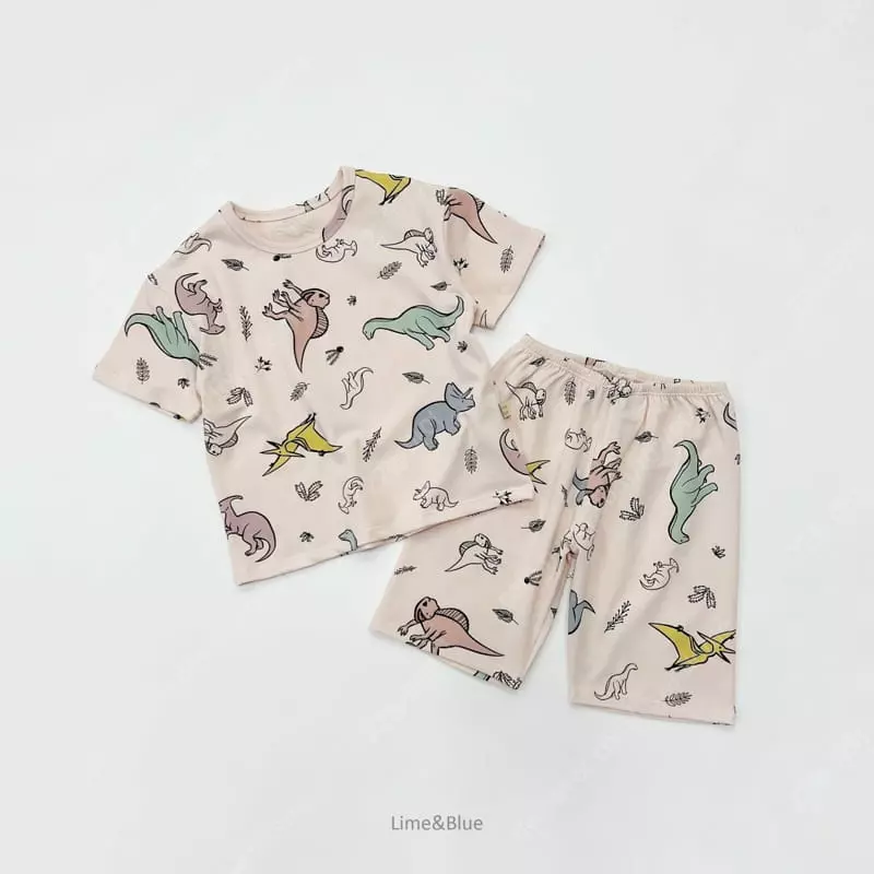 Lime & Blue - Korean Children Fashion - #childofig - Color Dingo Pajama - 6