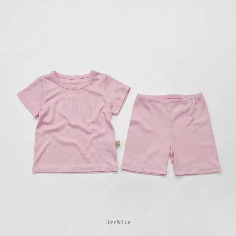 Lime & Blue - Korean Children Fashion - #childofig - Rib Cool Tech Easywear - 6