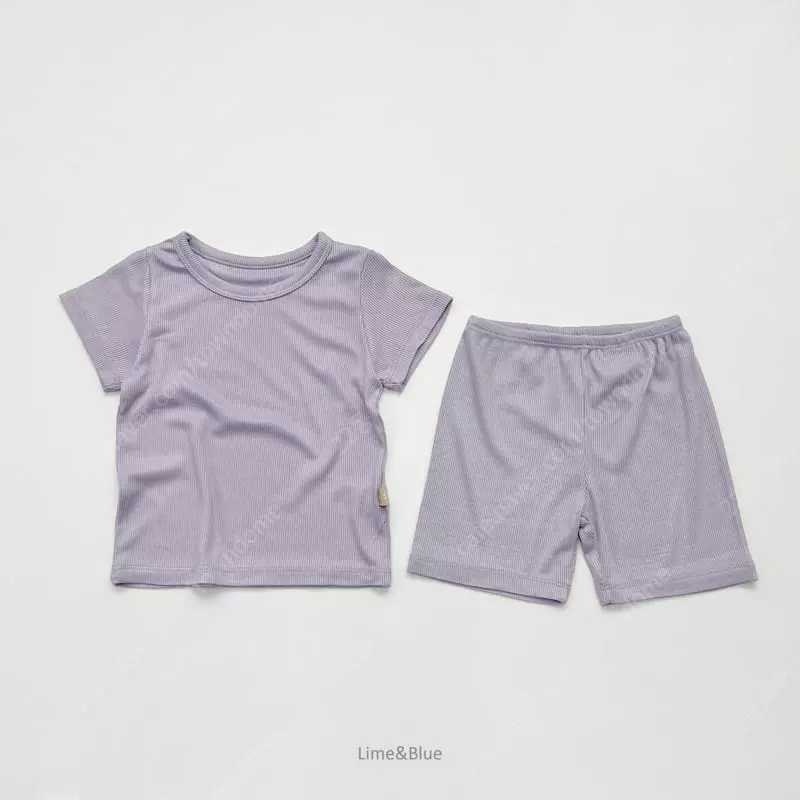 Lime & Blue - Korean Children Fashion - #childrensboutique - Rib Cool Tech Easywear - 7