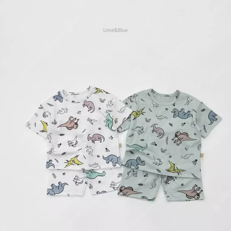 Lime & Blue - Korean Children Fashion - #designkidswear - Color Dingo Pajama - 9