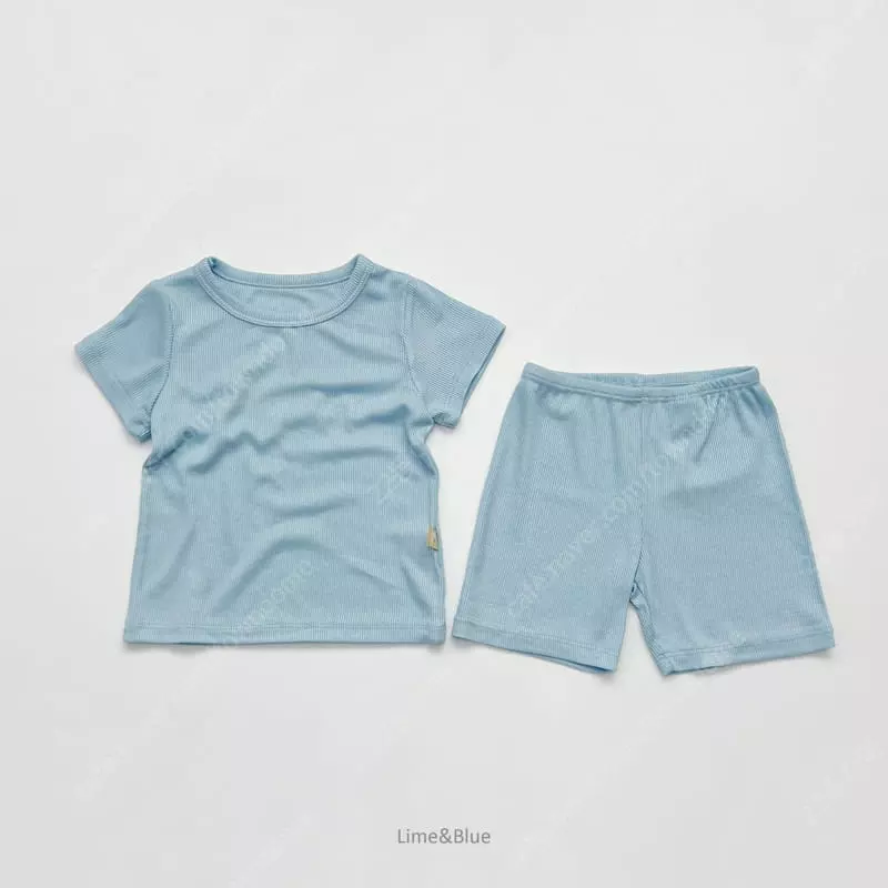 Lime & Blue - Korean Children Fashion - #designkidswear - Rib Cool Tech Easywear - 8