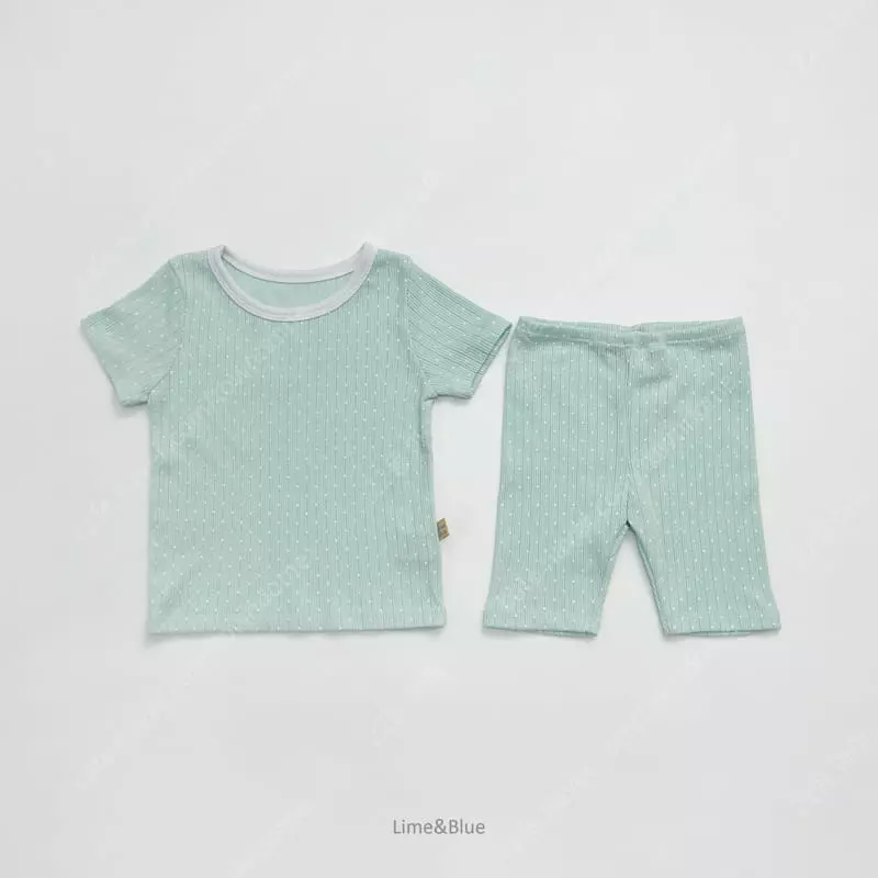 Lime & Blue - Korean Children Fashion - #discoveringself - Apple Mint Pajama - 11