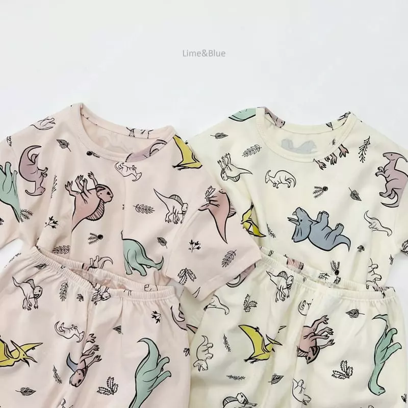 Lime & Blue - Korean Children Fashion - #fashionkids - Color Dingo Pajama - 11