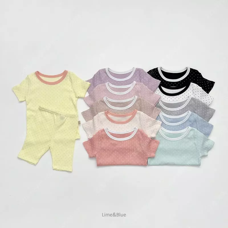 Lime & Blue - Korean Children Fashion - #kidzfashiontrend - Apple Mint Pajama