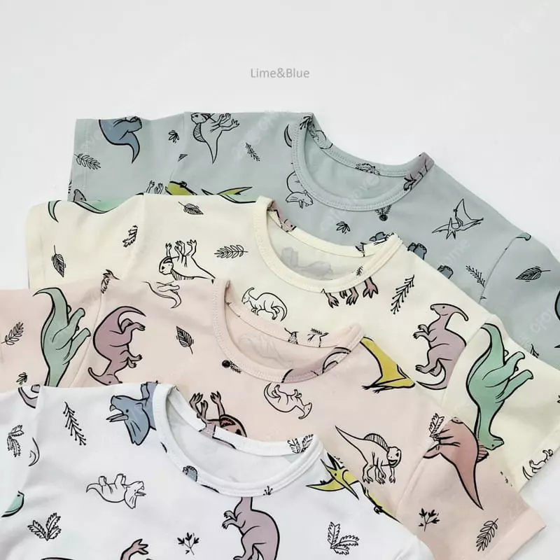 Lime & Blue - Korean Children Fashion - #littlefashionista - Color Dingo Pajama - 2
