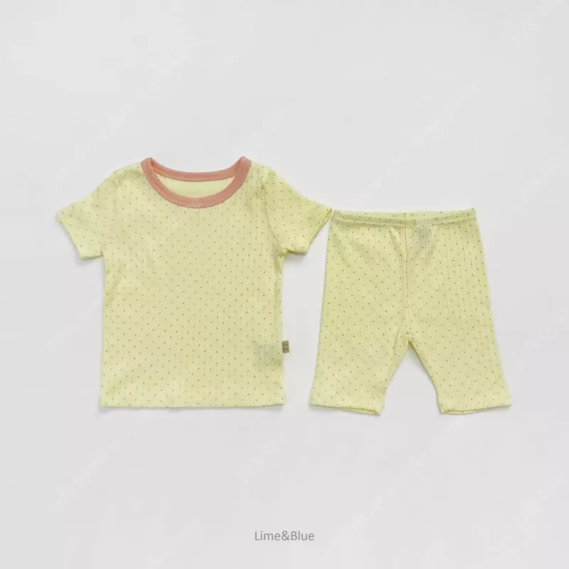 Lime & Blue - Korean Children Fashion - #littlefashionista - Apple Mint Pajama - 4