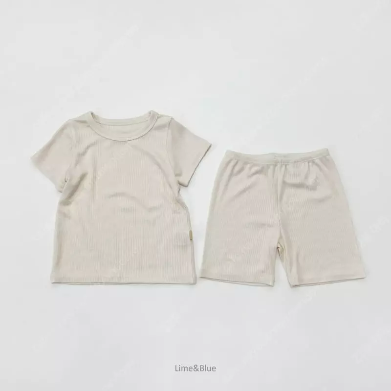 Lime & Blue - Korean Children Fashion - #magicofchildhood - Rib Cool Tech Easywear - 2