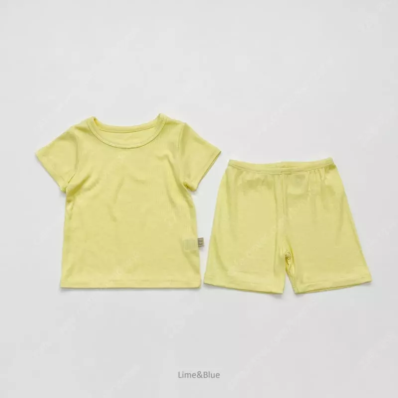 Lime & Blue - Korean Children Fashion - #minifashionista - Rib Cool Tech Easywear - 3