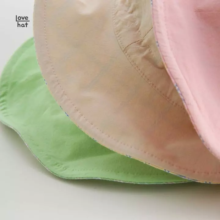 Love Hat - Korean Baby Fashion - #babyootd - Reversible Check Bucket Hat - 5