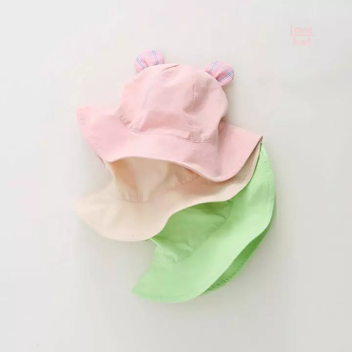Love Hat - Korean Baby Fashion - #babyoutfit - Macaroon Buckethat - 7