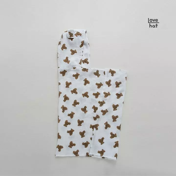 Love Hat - Korean Baby Fashion - #babyoutfit - Bear Blanket Bathrobe