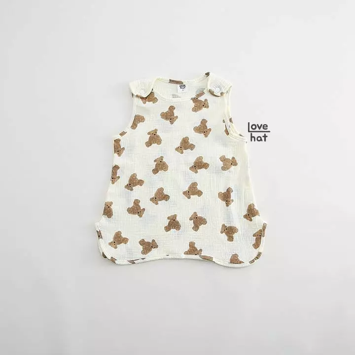 Love Hat - Korean Children Fashion - #Kfashion4kids - Bear Sleep Vest - 3