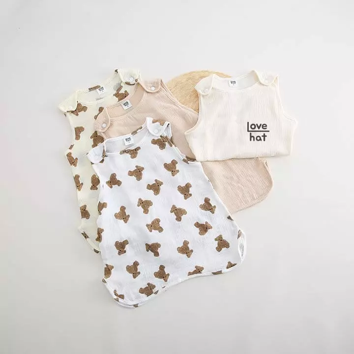 Love Hat - Korean Children Fashion - #kidsstore - Bear Sleep Vest