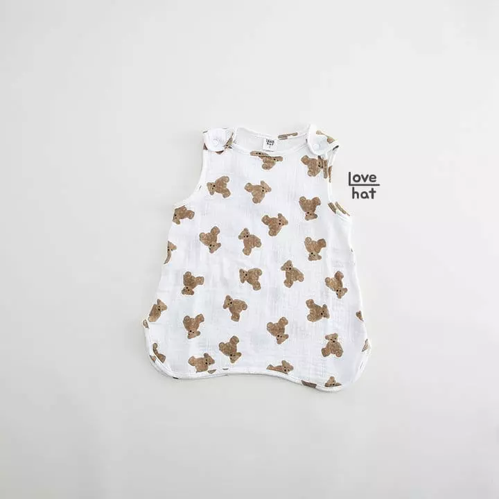 Love Hat - Korean Children Fashion - #kidzfashiontrend - Bear Sleep Vest - 2