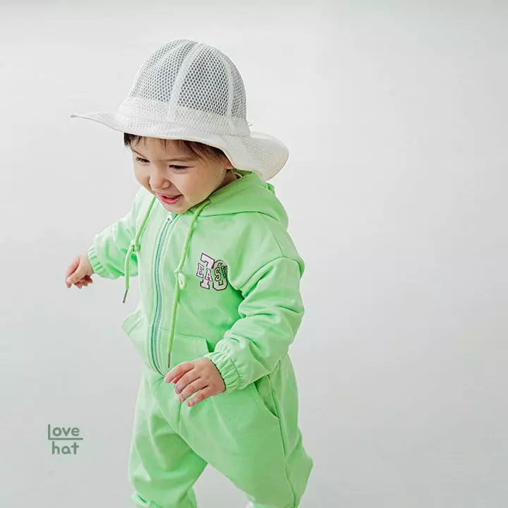 Love Hat - Korean Children Fashion - #toddlerclothing - Macaroon Top Bottom Set