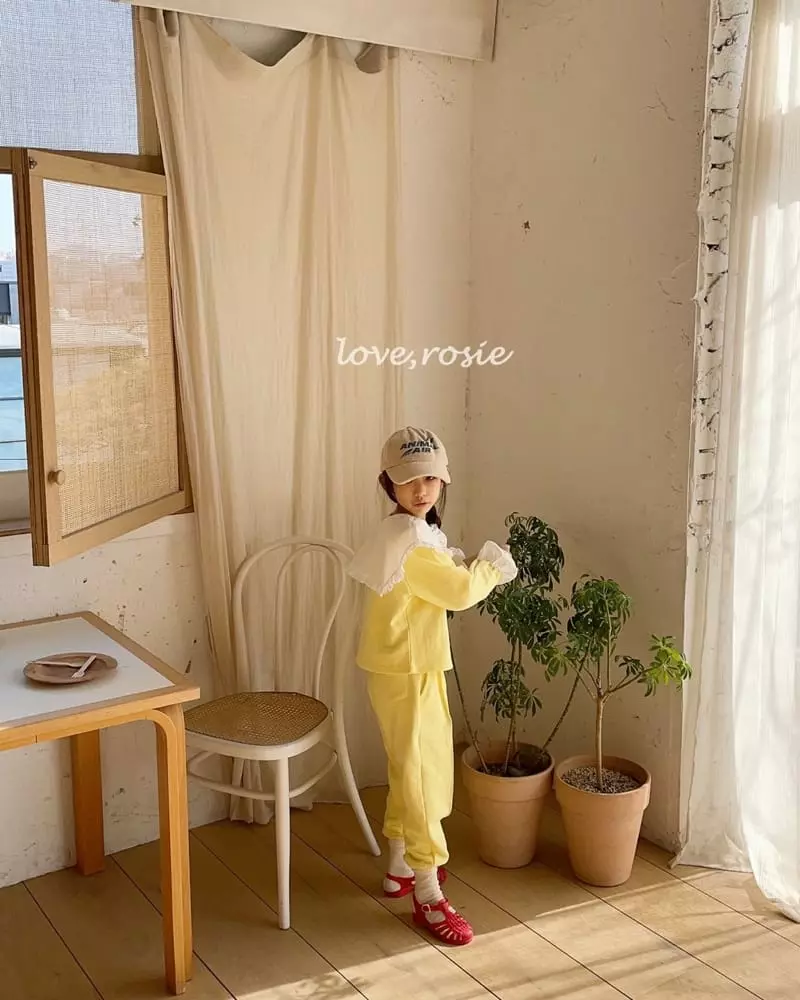 Love Rosie - Korean Children Fashion - #childofig - Vely Sailor Collar Top Bottom Set - 7