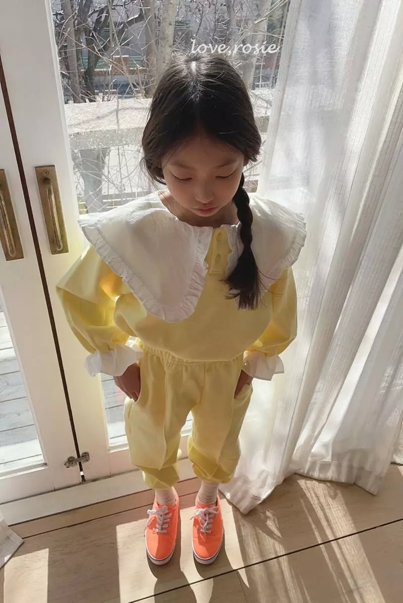 Love Rosie - Korean Children Fashion - #discoveringself - Vely Sailor Collar Top Bottom Set - 10