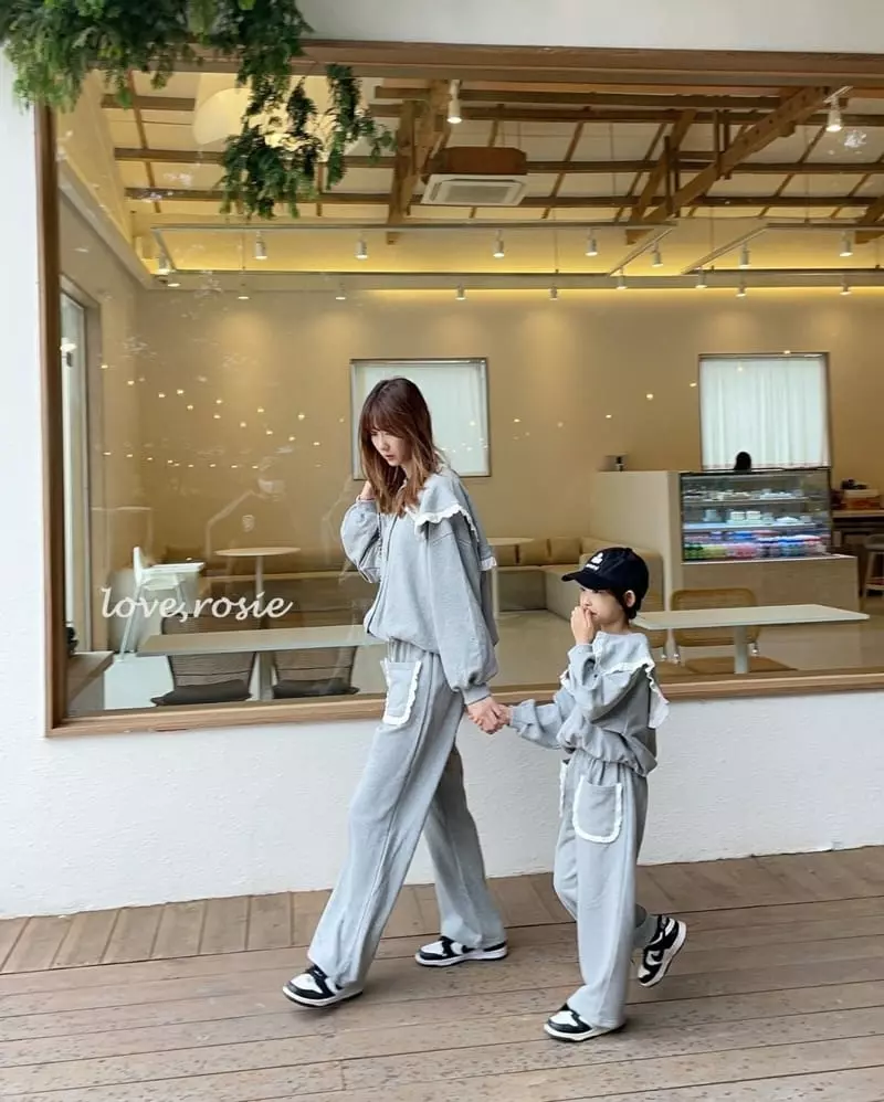 Love Rosie - Korean Children Fashion - #magicofchildhood - Frill Collar Cardigan Pants Set - 9