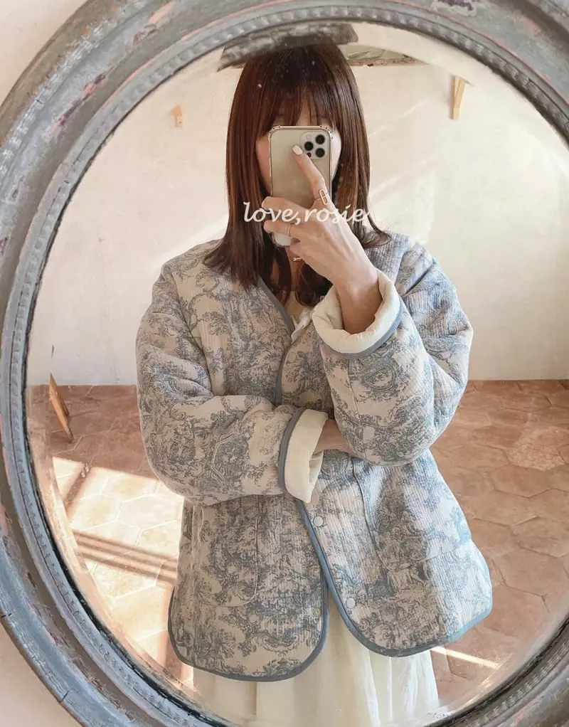 Love Rosie - Korean Children Fashion - #toddlerclothing - Reversible Paisely Jacket - 4
