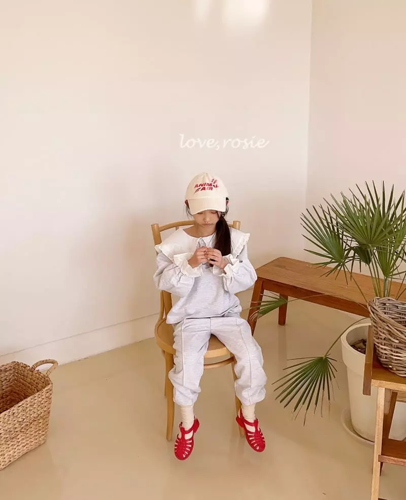 Love Rosie - Korean Children Fashion - #prettylittlegirls - Vely Sailor Collar Top Bottom Set - 4