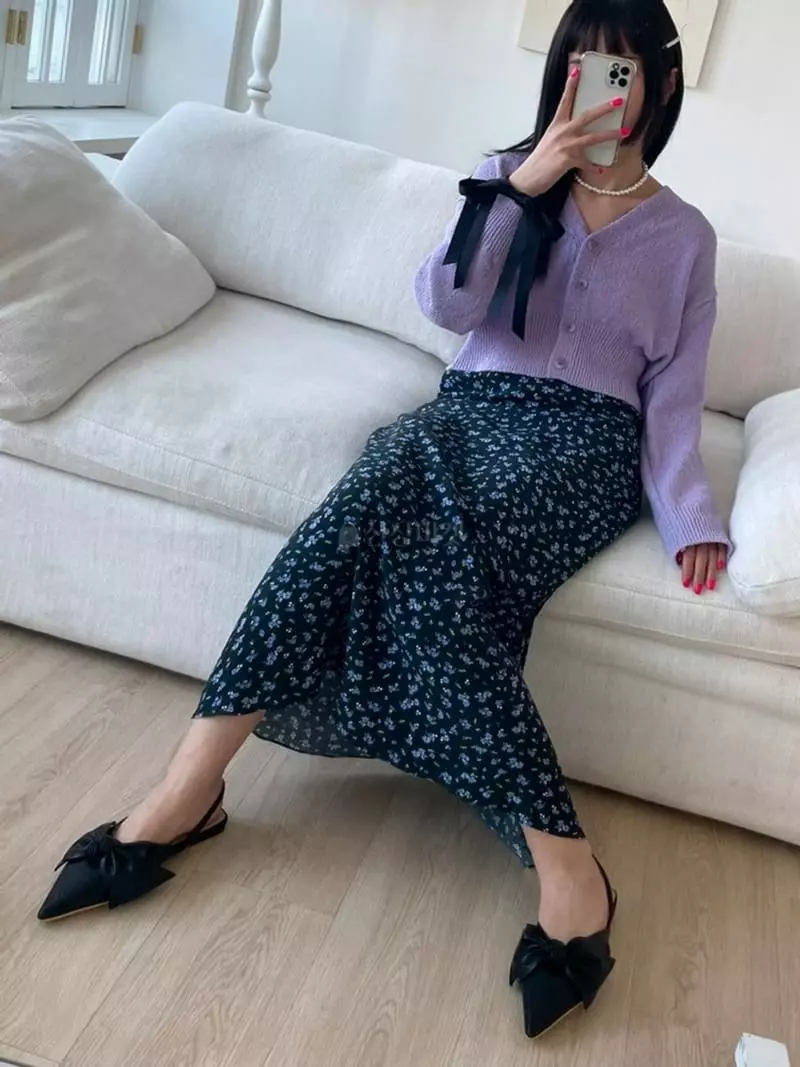 Lovemoment - Korean Women Fashion - #momslook - Rosy Skirt - 3