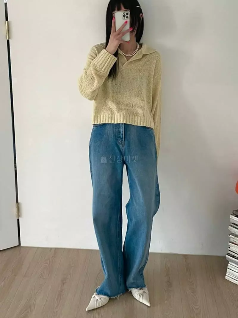 Lovemoment - Korean Women Fashion - #womensfashion - All Brush Jeans - 3