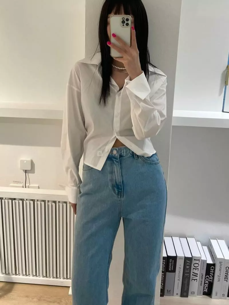 Lovemoment - Korean Women Fashion - #momslook - Nine Crop Shirts - 4