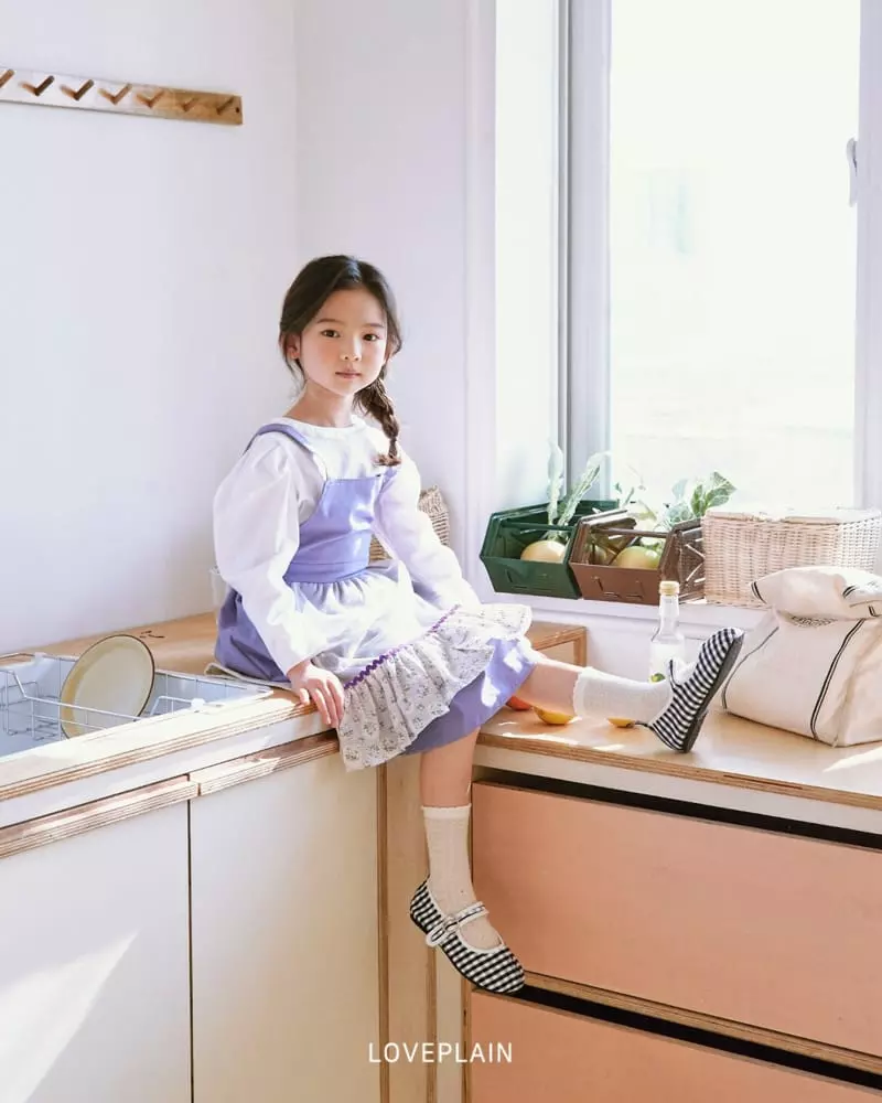 Loveplain - Korean Children Fashion - #designkidswear - Garden Dungarees One-piece - 2