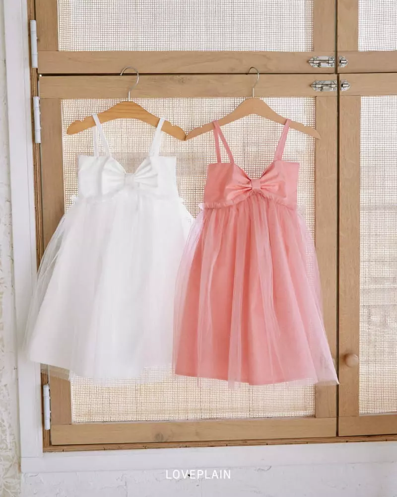 Loveplain - Korean Children Fashion - #discoveringself - Ribbon Sha Sha One-piece - 7
