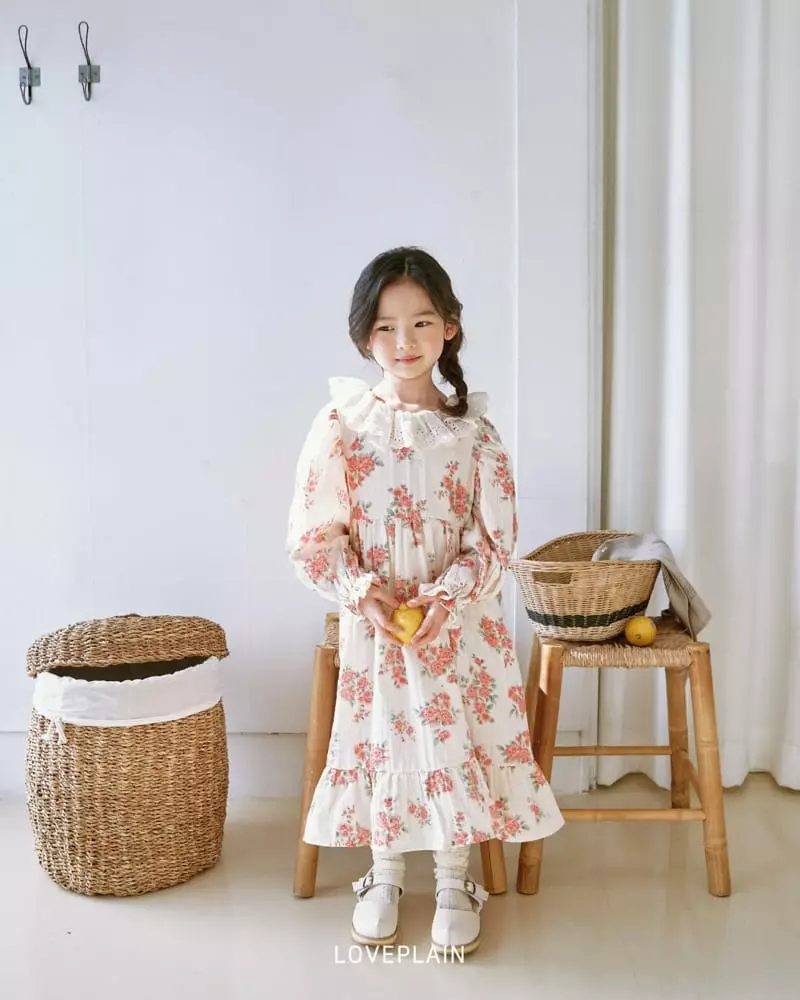 Loveplain - Korean Children Fashion - #discoveringself - Rose One-piece - 5