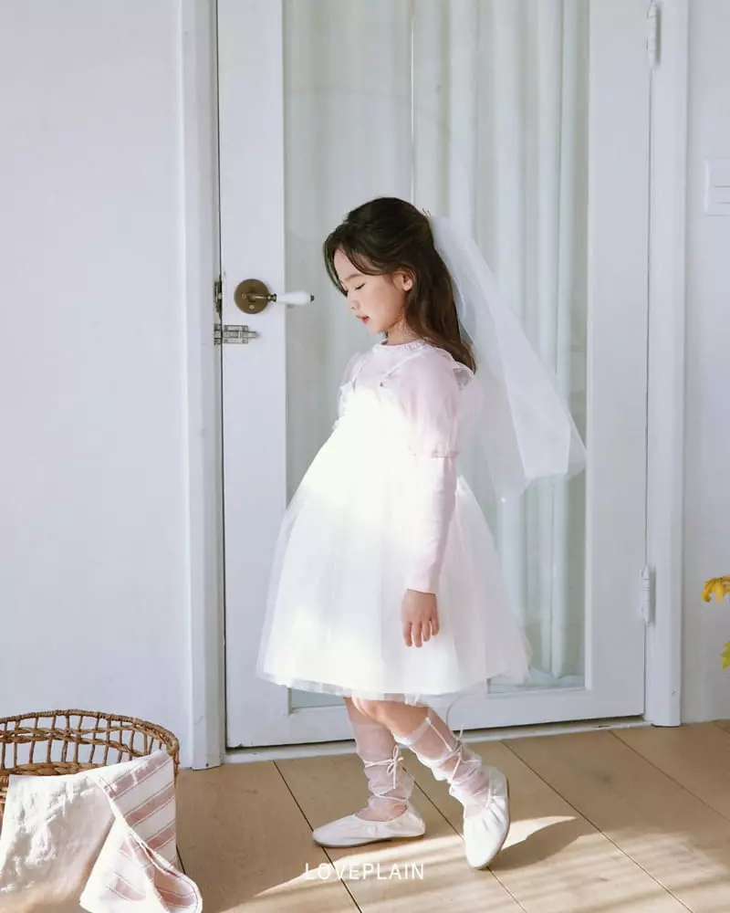 Loveplain - Korean Children Fashion - #todddlerfashion - Ribbon Sha Sha One-piece